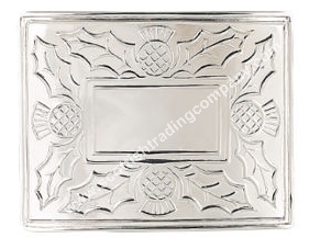 Four Thistle Kilt Belt Buckle - Click Image to Close